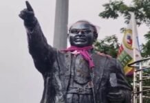 Bilaspur Police Action Ambedkar Statue Incident: अज्ञात असामाजिक तत्वों ने डॉ. अंबेडकर की प्रतिमा से की कथित छेड़छाड़; बिलासपुर पुलिस खंगाल रही आसपास के सीसीटीवी फुटेज