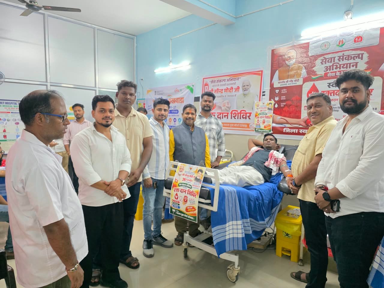 PM Modi Birthday Blood Donation Drive: ‘सेवा दिवस’ के रूप में मना प्रधानमंत्री का जन्मदिन, विधायक चैतराम अटामी रहे मौजूद