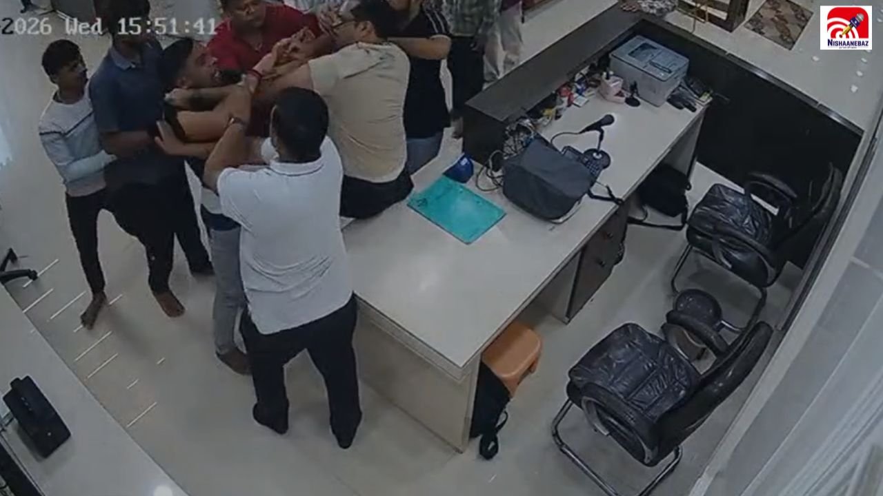 Bilaspur News: गणेश चंदे को लेकर व्यापारी से मारपीट, CCTV में कैद हुई पूरी घटना