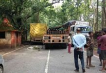 CG News: कवर्धा की चिल्फी घाटी में 3 ट्रकों की टक्कर, NH-30 पर लगा लंबा जाम