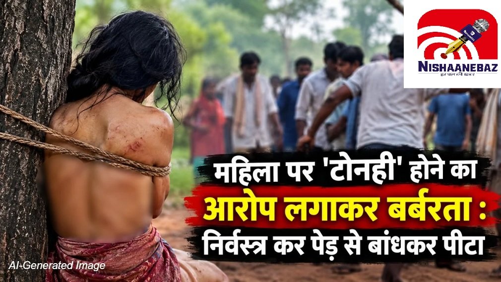 Surajpur Crime: महिला पर ‘टोनही’ होने का आरोप लगाकर बर्बरता, निर्वस्त्र कर पेड़ से बांधकर पीटा; 4 आरोपी गिरफ्तार