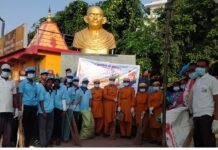 Raipur News: गांधी जयंती पर रायपुर के गांधी मैदान में स्वच्छता अभियान, मानव उत्थान सेवा समिति के स्वयंसेवकों ने लिया हिस्सा Raipur News: