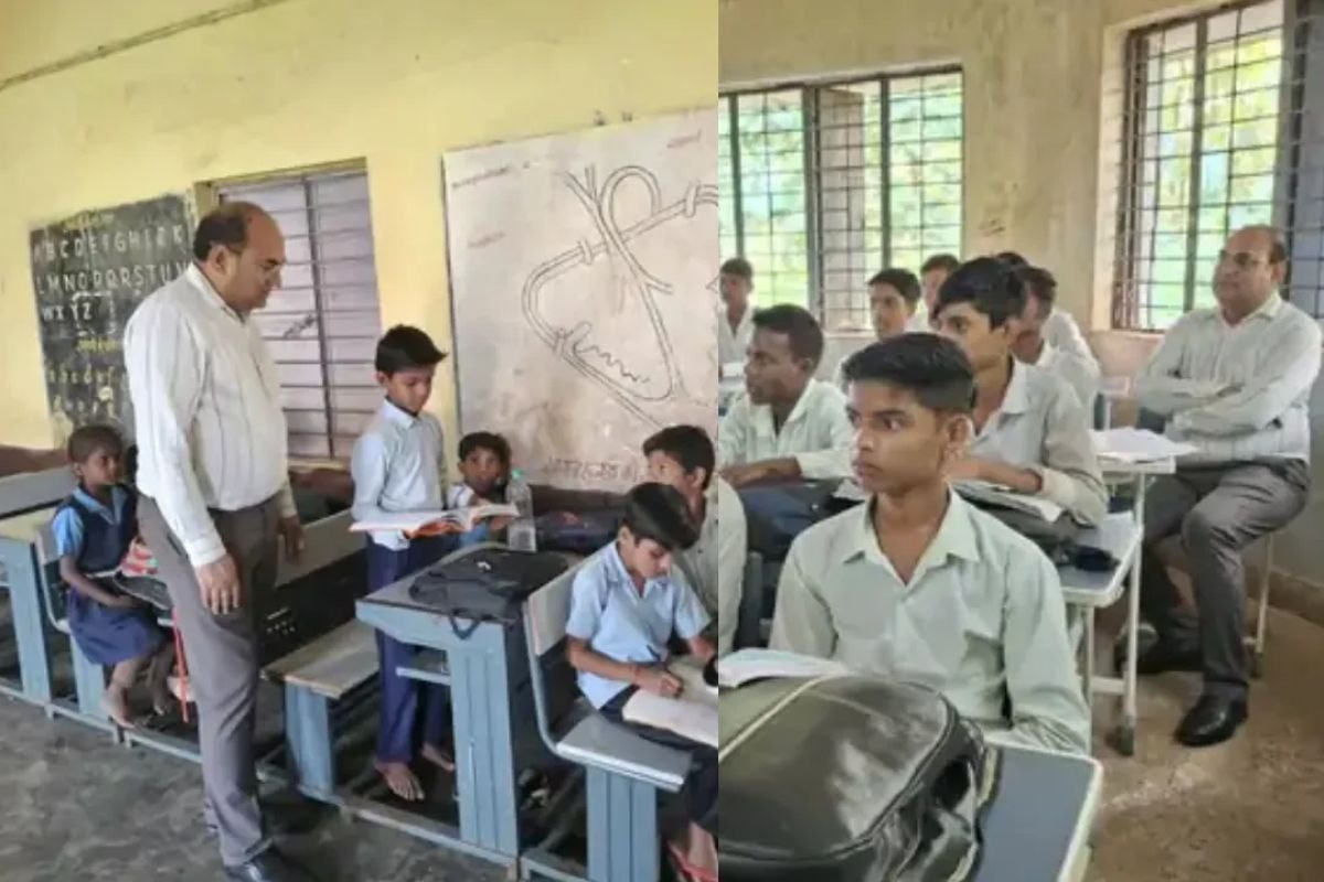 Jabalpur Commissioner Surprise Inspection: क्लास में छात्र बनकर बेंच पर बैठे जबलपुर कमिश्नर धनंजय सिंह, पढ़ाई का स्तर देख भड़के अधिकारी