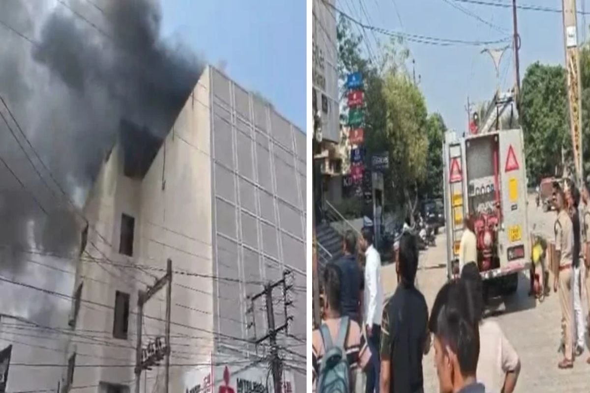 Devendra Nagar Police Station Area: राजधानी के पंडरी स्थित महालक्ष्मी मार्केट की दुकान में लगी भीषण आग, काले धुएं का गुबार देख मचा हड़कंप