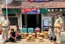 Raipur Drug Smuggling Busted: 64 लाख का गांजा बरामद, 5 आरोपी और एक नाबालिग चढ़ा पुलिस के हत्थे