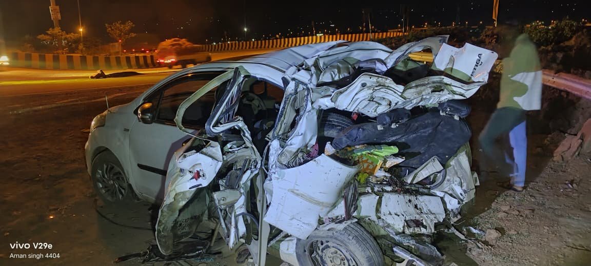 Prayagraj Bound Family Mishap: मायके से ससुराल जा रहे परिवार की कार हादसे का शिकार, 11 लोग थे सवार, घायलों का प्रयागराज में इलाज जारी