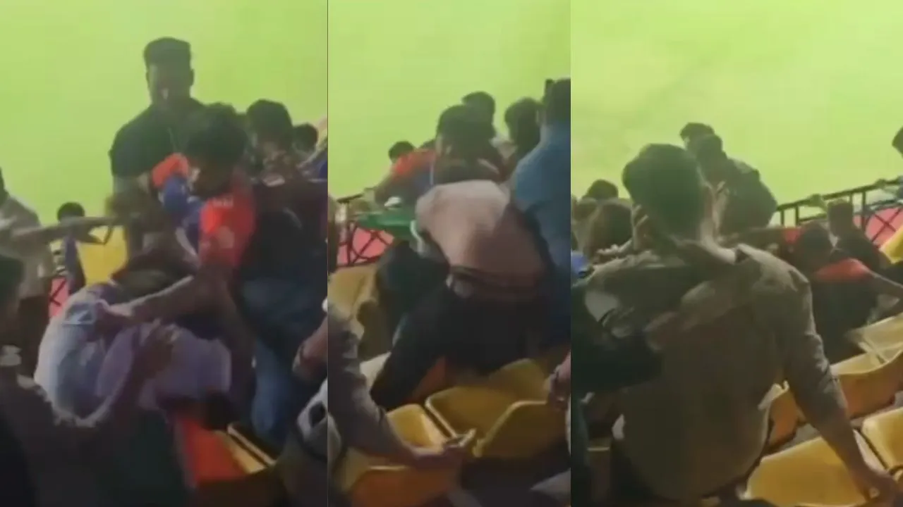 Indore T20 Match Clash: क्रिकेट के रोमांच के बीच स्टेडियम में चले लात-घूंसे! भारत की जीत के दौरान दर्शकों में मारपीट