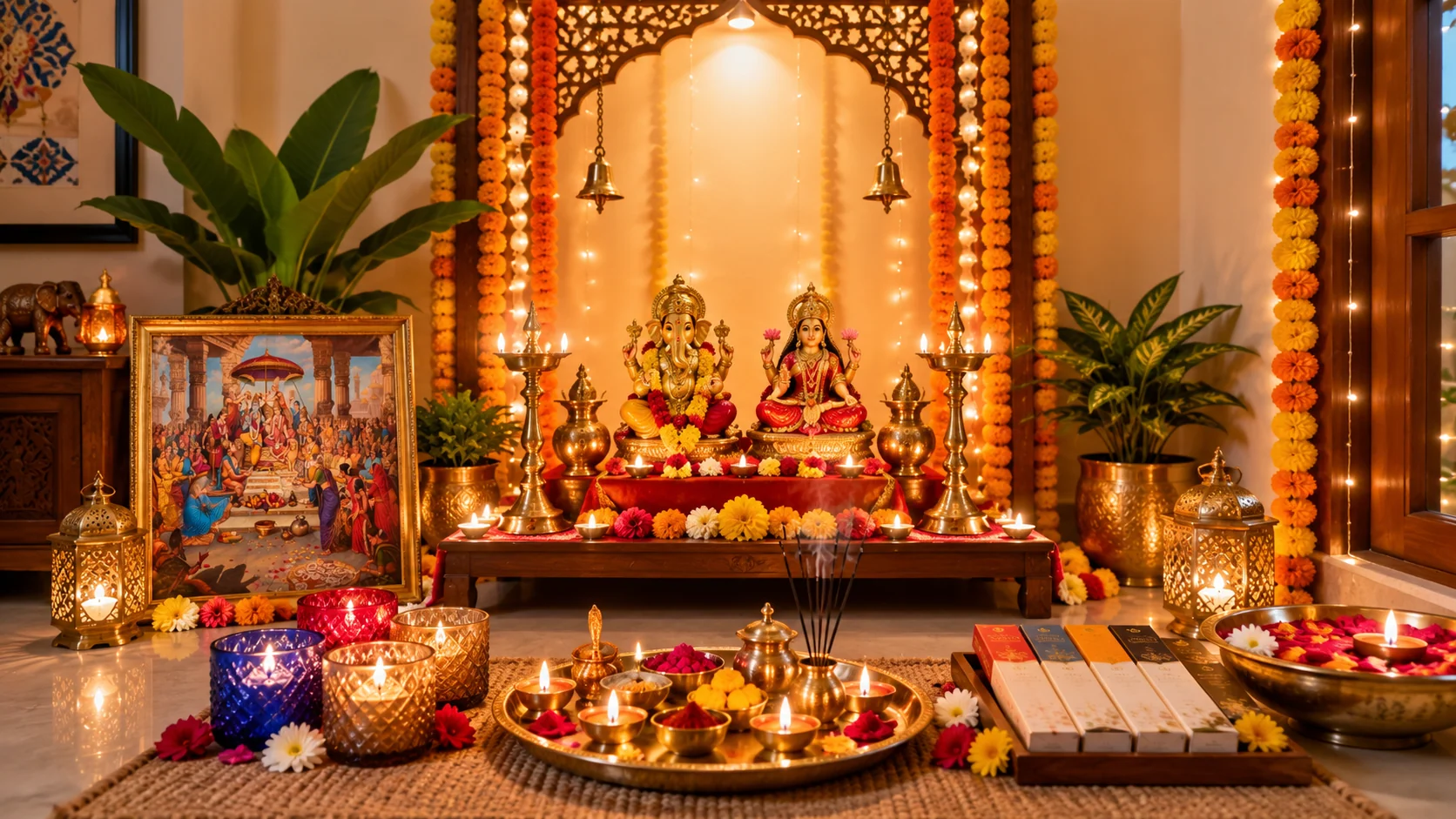 Diwali Decoration Ideas: दिवाली पर मंदिर को दें खास और खूबसूरत लुक, फूलों से लेकर लाइटिंग तक अपनाएं ये आसान तरीके