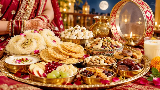 Karwa Chauth 2026: सरगी में क्या खाएं कि दिनभर न हो कमजोरी? फल, मेवे से लेकर दूध तक, जानें थाली में क्या रखें